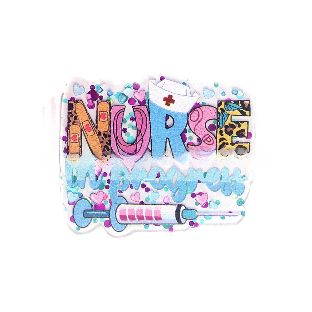 Wholesale 10pcs Cartoon Anime Letters Medical DIY Patch Accessories FlatBack